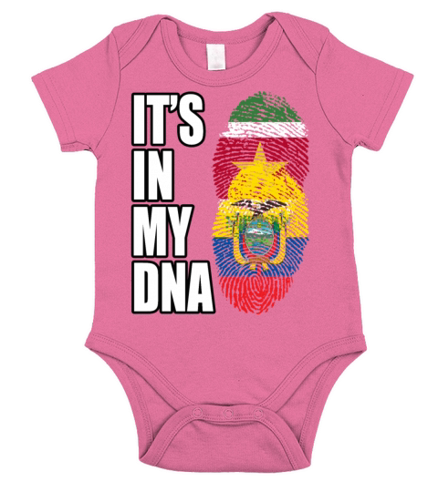 Surinamese And Ecuadorian Vintage Heritage DNA Fla Short Sleeve Baby One-Piece