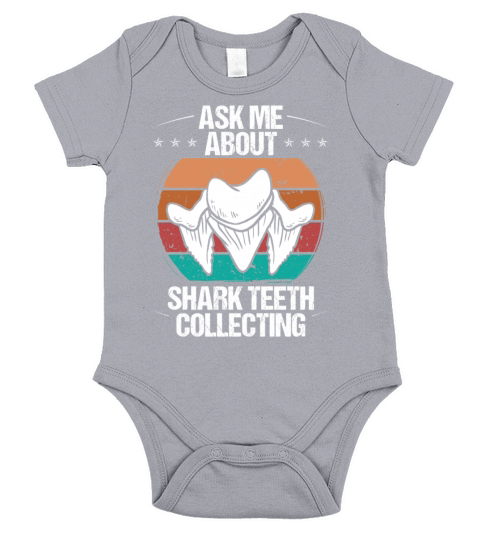 Vintage Hunter Ask me about Shark Teeth Collecting Short Sleeve Baby One-Piece