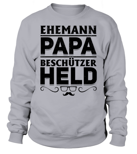 Husband Dad Protector Hero Fathers Day Vintage Sweatshirt Unisex