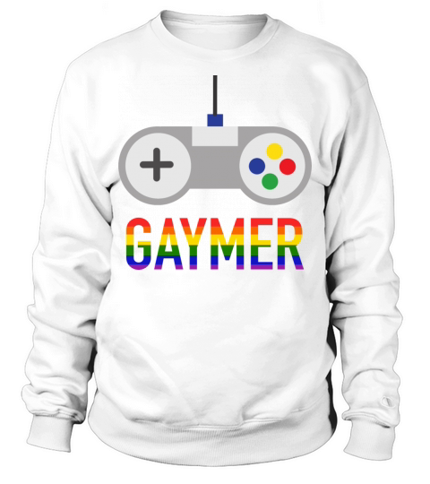 Queer Gay Pride Rainbow Gamer Gaming Gift LGBT Sweatshirt Unisex