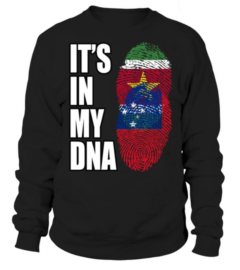 Surinamese And Samoan Vintage Heritage DNA Flag Sweatshirt Unisex