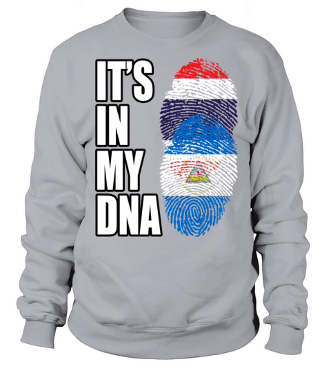 Thai And Nicaraguan Vintage Heritage DNA Flag Sweatshirt Unisex
