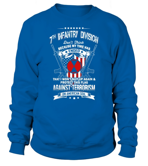 Vintage T-Shirt 7th Infantry Division Veteran Sweatshirt Unisex