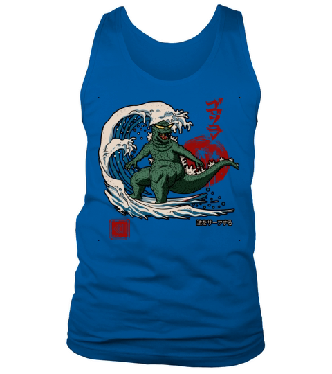 cool the great wave surfing monster japanese Tank Top Unisex