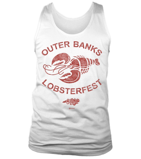 Outer Banks Lobsterfest OBX Retro Vintage Red Tank Top Unisex
