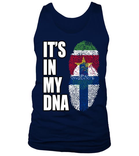 Surinamese And Finland Vintage Heritage DNA Flag Tank Top Unisex