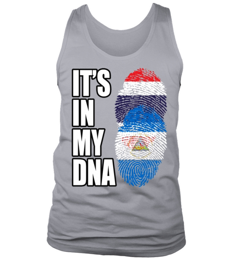 Thai And Nicaraguan Vintage Heritage DNA Flag Tank Top Unisex