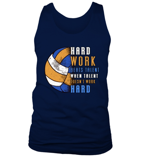 Volleyball Hard Work Beats Beach Volleyball Player Tank Top Unisex