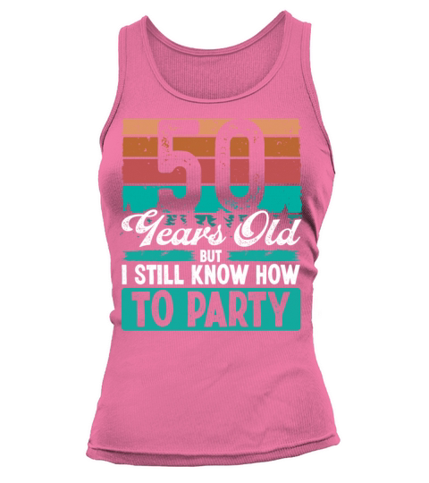50 Years Old Birthday Idea Retro 50th Birthday Tank top Woman