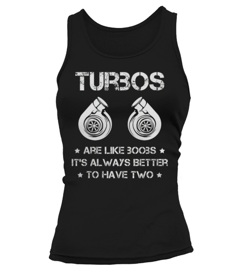 Funny Turbo Car T-shirt Tank top Woman