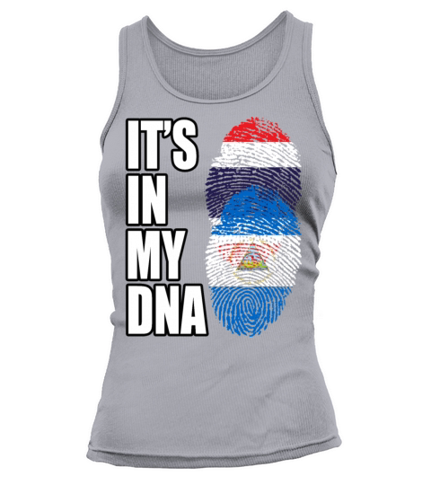 Thai And Nicaraguan Vintage Heritage DNA Flag Tank top Woman