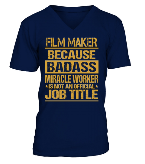 FILM MAKER Badass V-Neck T-shirt