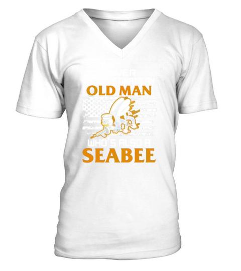 NAVY SEABEE VETERAN TSHIRT V-Neck T-shirt