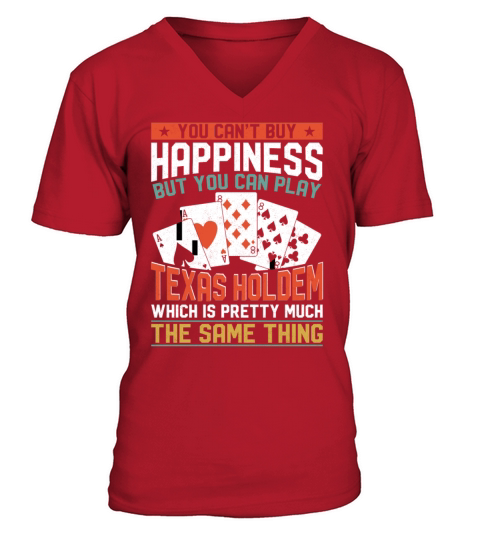 Poker Cards Vintage You CanT Buy V-Neck T-shirt