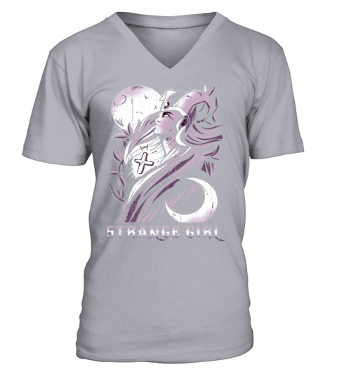 Priestess Tarot Card Occult Club Strange Gothic V-Neck T-shirt