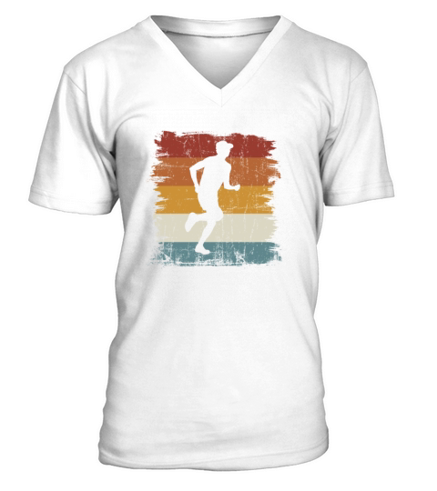 Retro vintage Ultra run V-Neck T-shirt