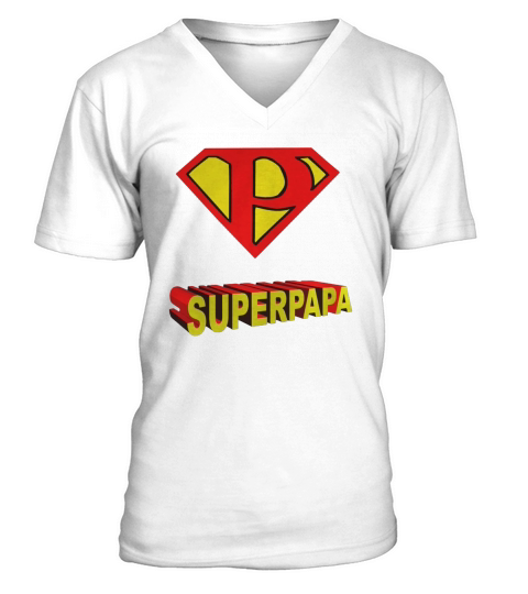 Super Papa, Superpapa, Fathers Day T-Shirt V-Neck T-shirt