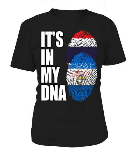 Thai And Nicaraguan Vintage Heritage DNA Flag Women's T-Shirt
