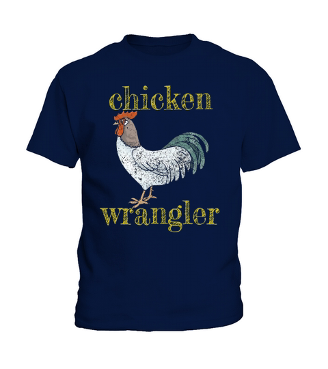 Chicken Wrangler Urban Farmer Funny T-Shirt Kids T-Shirt
