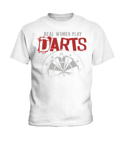 Darts Board Girl Vintage Real Kids T-Shirt