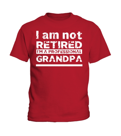 I am not Retired Im a professional Grandpa shirt, hoodie, tank top Kids T-Shirt