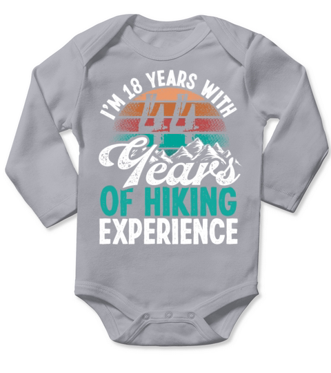 62 Years Old Hiking Mountains Vintage 62 Birthday Long Sleeve Baby One-Piece