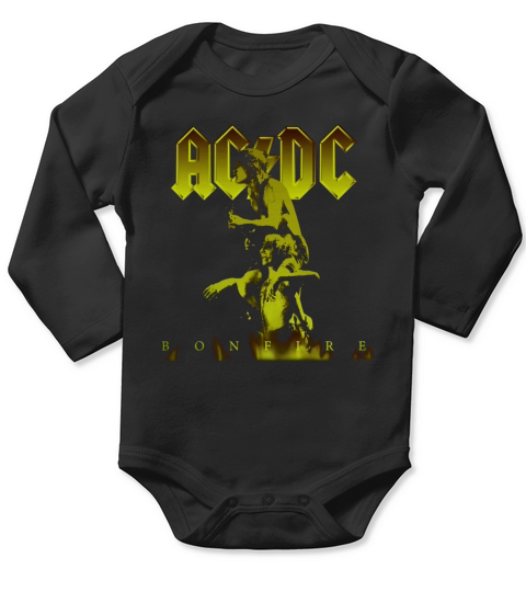 AC  DC BAND Long Sleeve Baby One-Piece