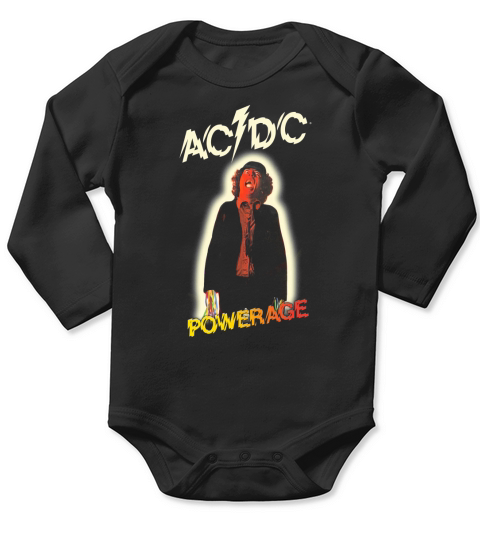 AC/DC Powerage Album 1978 Rock Legend Band Long Sleeve Baby One-Piece