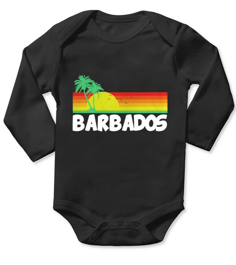 Barbados T-Shirts Long Sleeve Baby One-Piece