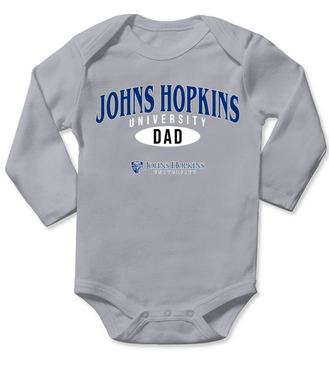 Champion Johns Hopkins University Dad 2020 Long Sleeve Baby One-Piece