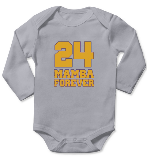MAMBA FOREVER RIP KOBE BRYANT Long Sleeve Baby One-Piece