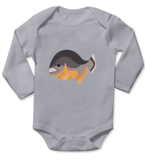 Ocean creatures  02 Long Sleeve Baby One-Piece