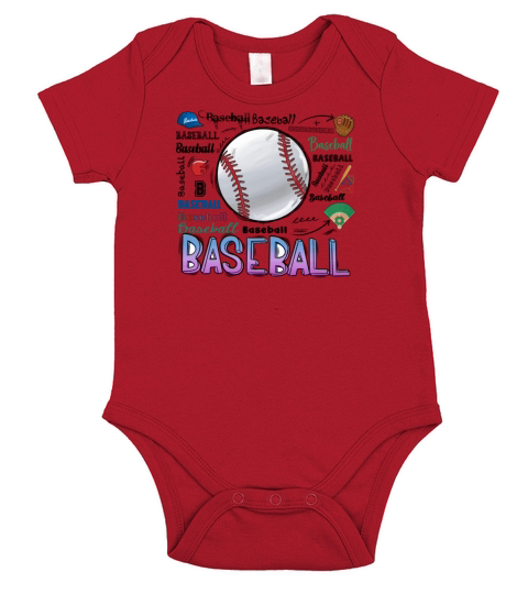 Baseball Short Sleeve Baby One-Piece