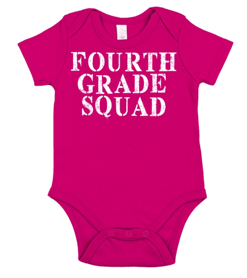 Best Friend Funny - Fourth Grade Squad Short Sleeve Baby One-Piece