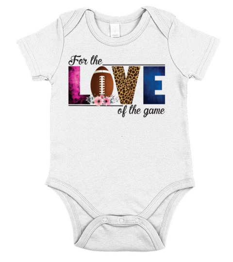 For The Love Of The Game Football Lovers Short Sleeve Baby One-Piece
