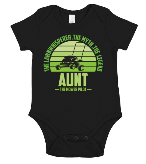 Funny Aunt Lawn Mowing Shirt Lawn Mower Mow Summer Short Sleeve Baby One-Piece