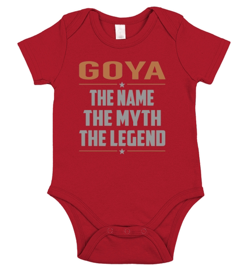 GOYA The Name The Myth The Legend Name Shirts Short Sleeve Baby One-Piece