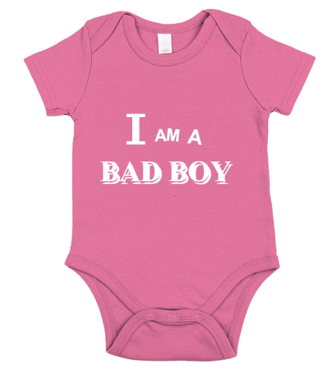 i am a bad boy Short Sleeve Baby One-Piece