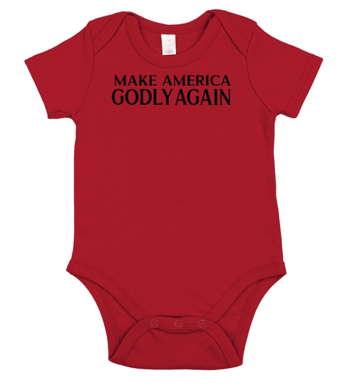 Make America Godly Again Short Sleeve Baby One-Piece