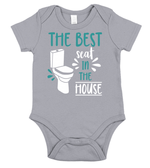 The Best Seat Of The House Bathroom Reading Month Short Sleeve Baby One-Piece
