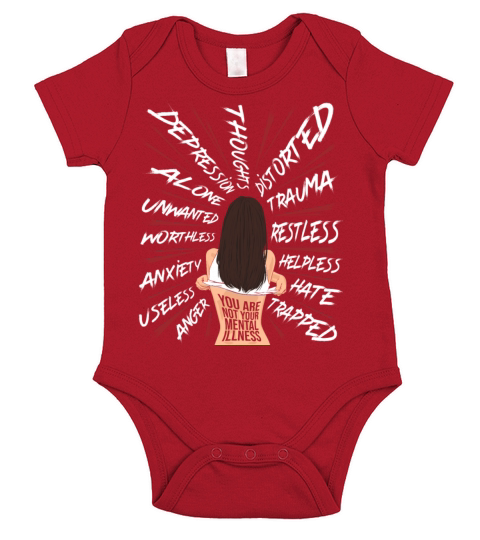You Are Not Your Mental Illness Mental Health Short Sleeve Baby One-Piece