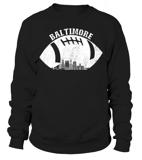 Baltimore Skyline Football Fan Vintage Baltimore Sweatshirt Unisex