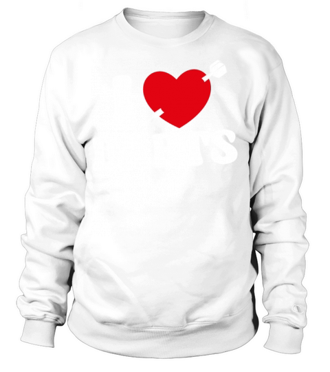 Darts Heart Vintage I Love Darts Sweatshirt Unisex