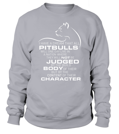 PITBULLS JUDGED BODY CHARACTER Sweatshirt Unisex