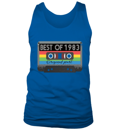 Best Of 1983 Vintage Cassette Retro Birthday Tank Top Unisex
