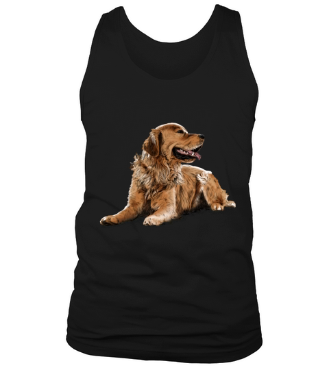 Golden Retriever T-Shirt_12 Tank Top Unisex