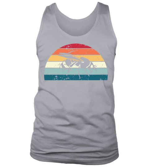 Retro Beekeeping Sunset Vintage Bee Sunrise Tank Top Unisex