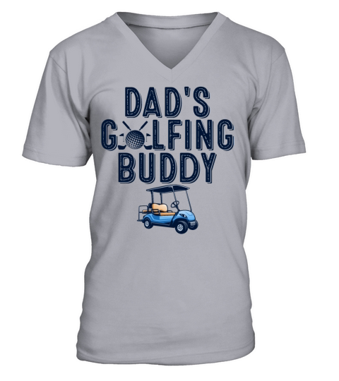 Dad And Golfing Buddy Matching Fathers Day V-Neck T-shirt