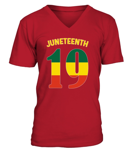 Juneteenth Ancestors Black Pride African American V-Neck T-shirt