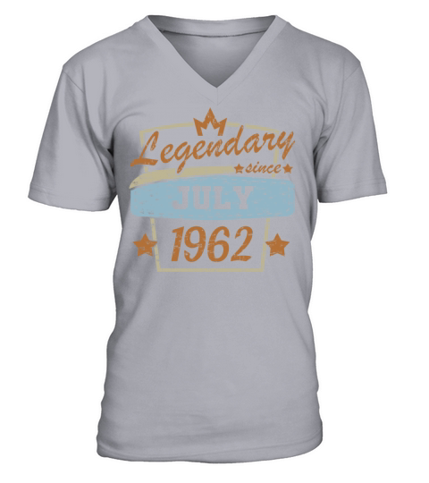 Legendary since July 1962 Birthday 60 years retro V-Neck T-shirt